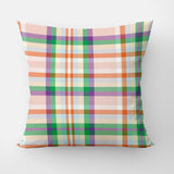 Colourful Tartan Checkered Farmhouse Throw Pillow Cover ANISA