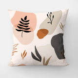 Abstract Organic Botanical Pastel Throw Pillow Cover SELENE