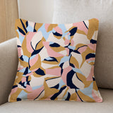 Abstract Organic Botanical Pastel Throw Pillow Cover SIRYA