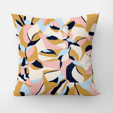 Abstract Organic Botanical Pastel Throw Pillow Cover SIRYA