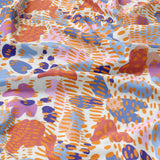 Abstract Flowers Organic Shapes Floral Cotton Duvet Cover Set AZALEA