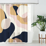 Abstract Shapes Elegant Minimalist Shower Curtain TALIA