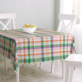 Colourful Tartan Checkered Farmhouse Tablecloth ANISA