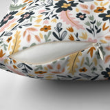 Wild Flowers Farmhouse Floral Throw Pillow Cover LEILANI