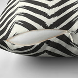 African Mudcloth Print Geometric Black White Ethnic Throw Pillow Cover CHIMA
