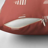 Mid Cenutry Modern Minimalist Geometric Rust Throw Pillow Cover ANNAR