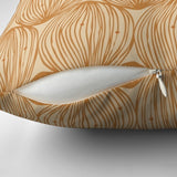 Abstract Decorative Geometric Mustard Yellow Throw Pillow Cover JADE