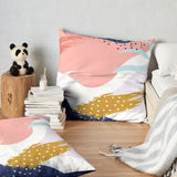 Abstract Organic Shapes Muticolor Throw Pillow Cover THYRA