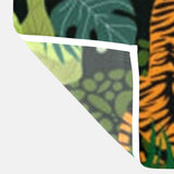 Tigers And Leaves Boho Jungle Tropical Shower Curtain KENDARI