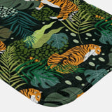 Tigers And Leaves Boho Jungle Tropical Shower Curtain KENDARI