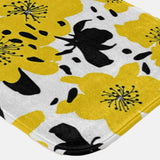 Abstract Bermuda Yellow Floral Bath Mat BERMUDA