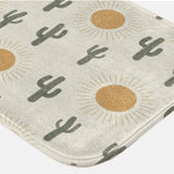 Summer Cactus Desert Sun Boho Southwestern Bath Mat CACTUS