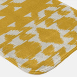 African Mustard Yellow Mudcloth Ethnic Boho Bath Mat NALA