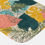 Monstera Exotic Tropical Plants Multicolor Bath Mat FIDAH