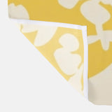 White Liliac Flowers Botanical Yellow Farmhouse Floral Shower Curtain LILIAC