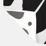 Abstract Black White Retro 70s Floral Shower Curtain BLOSSOM