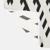 African Mudcloth Print Black Off-White Ethnic Shower Curtain LUSAKA