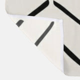 African Black Off-White Ethnic Mudcloth Farmhouse Shower Curtain IMAMU