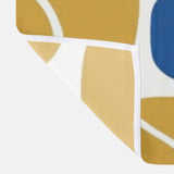 Abstract Multicolor Retro 70s Floral Shower Curtain BLOSSOM