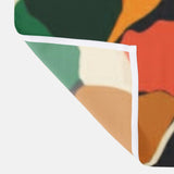 Exotic Jungle Plants Orange Tropical Shower Curtain AMAYA