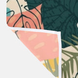 Monstera Exotic Tropical Plants Leaves Multicolor Shower Curtain FIDAH