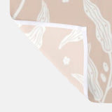 Floral Leafy Olive Branch Scandinavian Pale Pink Shower Curtain MAJA