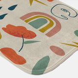 Eye Burnt Orange Abstract Mystical Boho Bath Mat VEDA