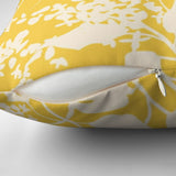 Lilac Flowers Botanical Yellow Farmhouse Throw Pillow Cover LILIAC