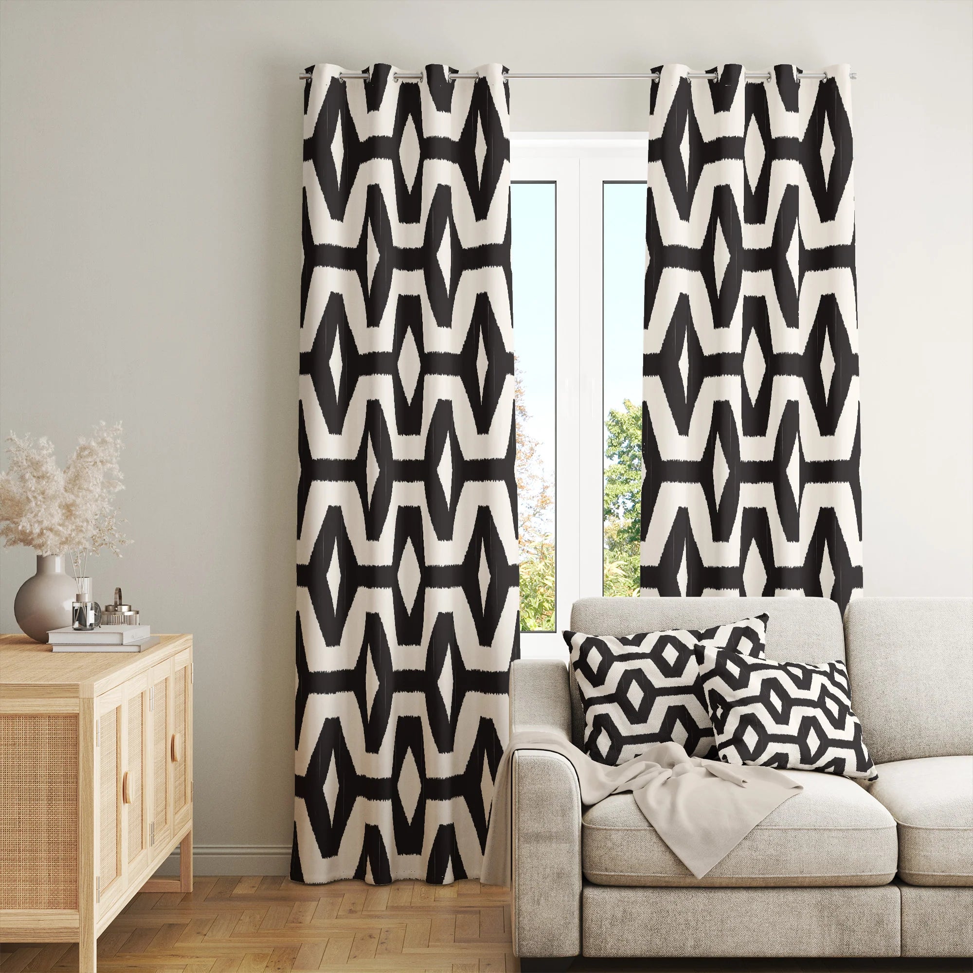 Black & White Curtains