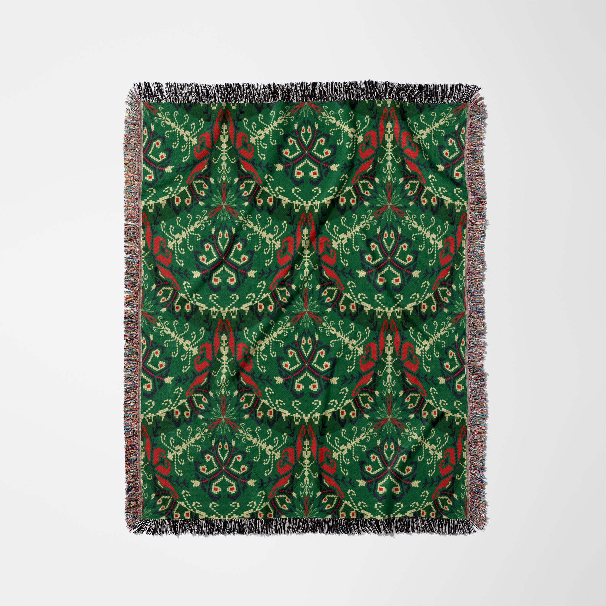 Scandinavian Embroidered Blanket 2024