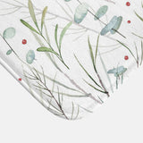 Eucaliptus, Fir Tree Branches And Mistletoe Christmas Floral Watercolor Bath Mat KERENSA