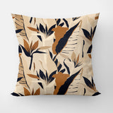 Abstract Modern Natural Colors Beige Botanical Throw Pillow Cover AYLA