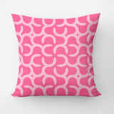 Abstract Geometric Pink Maximalist Dopamine Decor Aesthetic Throw Pillow Cover