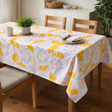 Abstract Doodle Pink Yellow Tablecloth DOODLEA