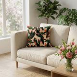 Abstract Peonies Natural Colors Floral Pillow Cover HELMI