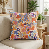 Abstract Organic Floral Pillow Cover AZALEA