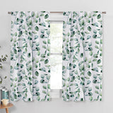 Farmhouse Eucalyptus Branch Botanical Blackout Window Curtain EUCALYPTUS