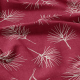 Pine Tree Christmas Foliage Burgundy Tablecloth EVE