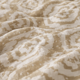 Abstract Wabi Sabi Scandinavian Shibori Beige White Cotton Duvet Cover Set HILDA