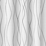 Abstract Modern Geometric White Black Minimalist Semi Sheer Window Curtain KALA