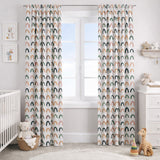 Scandinavian Pastel Geometric Nordic Blackout Window Curtain LINNE