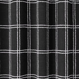 Minimalist Farmhouse Geometric White Black Checkered Semi Sheer Window Curtain LORAH