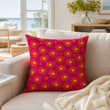 Sun Yellow Purple Maximalist Pillow Cover LUMIRA