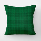 Christmas Decorative Green Tartan Throw Pillow Cover SCOTTISH