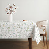 Eucaliptus, Fir Tree Branches And Mistletoe Christmas Floral Watercolor Tablecloth KERENSA