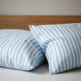 Nordic Minimalist Striped Scandinavian Cotton Duvet Cover Set SKY BLUE