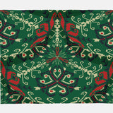 Traditional Nordic Geometric Christmas Embroidery Placemats YULE - Set of 2