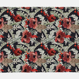 Poppy Flowers Fir Tree Branches Berries Christmas Placemats ANEMONE - Set of 2