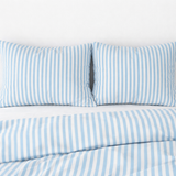 Nordic Minimalist Striped Scandinavian Cotton Duvet Cover Set SKY BLUE