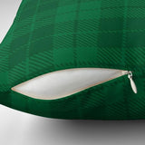 Christmas Decorative Green Tartan Throw Pillow Cover SCOTTISH